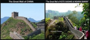 janjang 1000 janjang koto gadang dan tembok besar cina