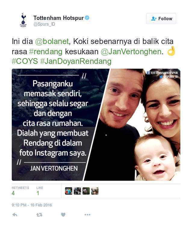 Si Cantik Inilah Yang Membuatkan Rendang Untuk Bek Tottenham