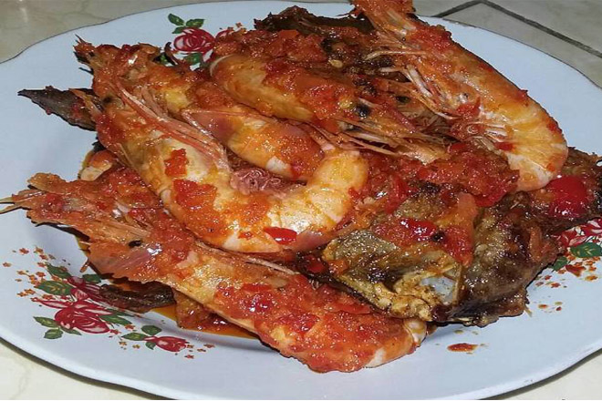 Balado Udang Ikan Pari, Makanan Untuk Santap Siang Bersama Keluarga