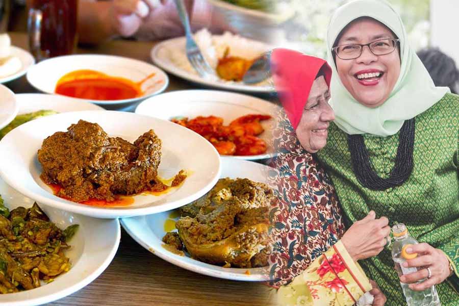 Masa Kecil Presiden Singapura Halimah Yacob, Jual Nasi Padang Penyambung Hidup