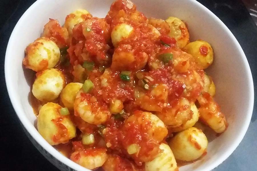 Resep Telur Puyuh Udang Balado, Masakan Dapur Bunda yang Nikmat