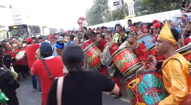 Pengunjung Car Free Day Di Sudirman Jakarta, Terpesona Gendang Tambua Tasa Minangkabau