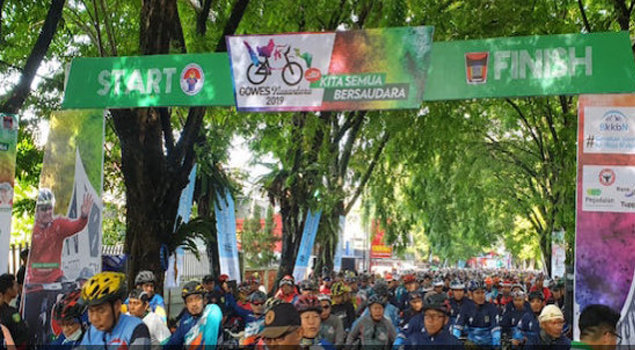 Kota Padang Menjadi Tempat Pertama Pelepasan Gowes Nusantara 2019
