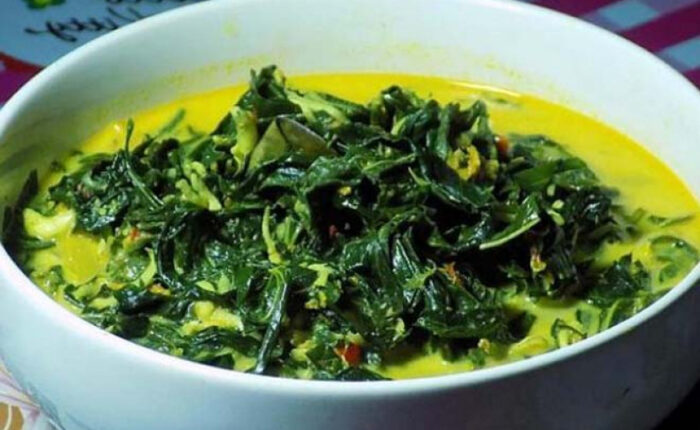 resep gulai daun singkong padang