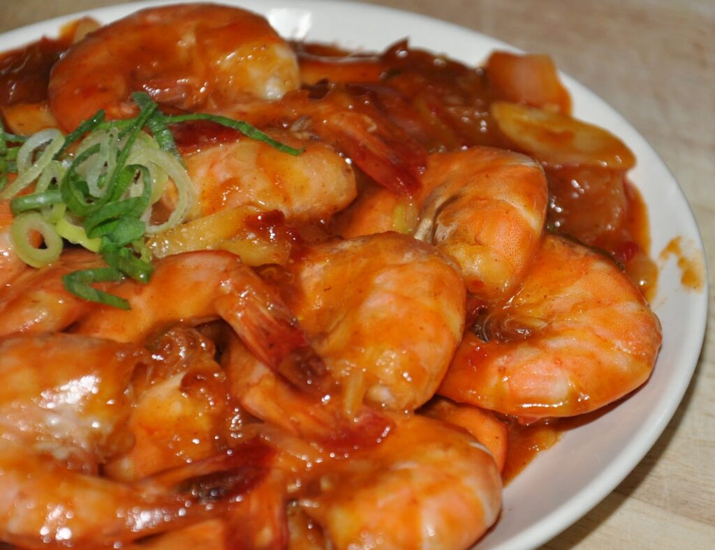 resep udang asam manis pedas