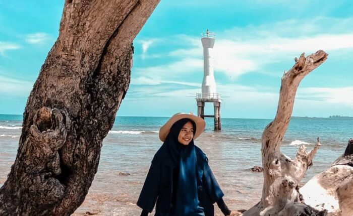 Mercusuar Menara Pulau Semangki, Foto: Instagram @ayokepessel