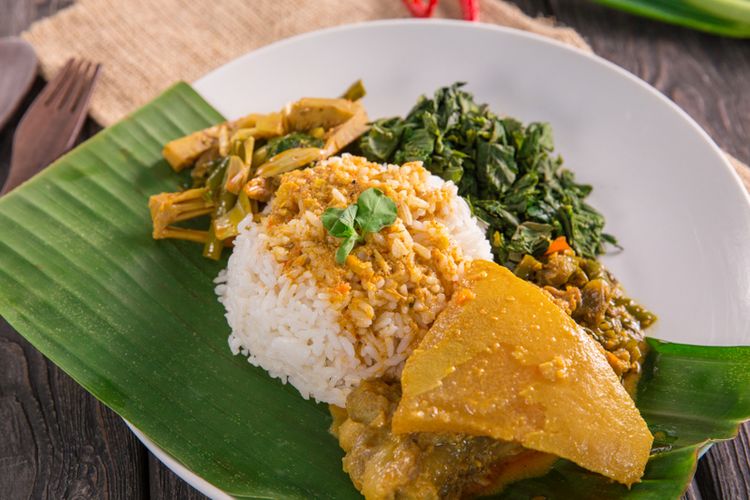 nasi padang gulai tunjang kompas
