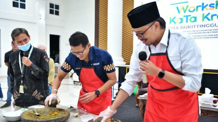 Sandiaga Uno Ditantang Meracik Samba Buruak Khas Minang