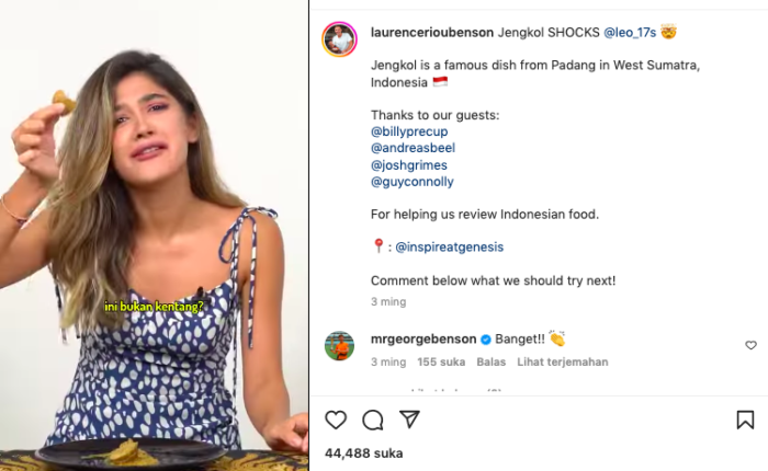 Viral Seorang Bule Ketagihan Makan Gulai Jengkol Padang